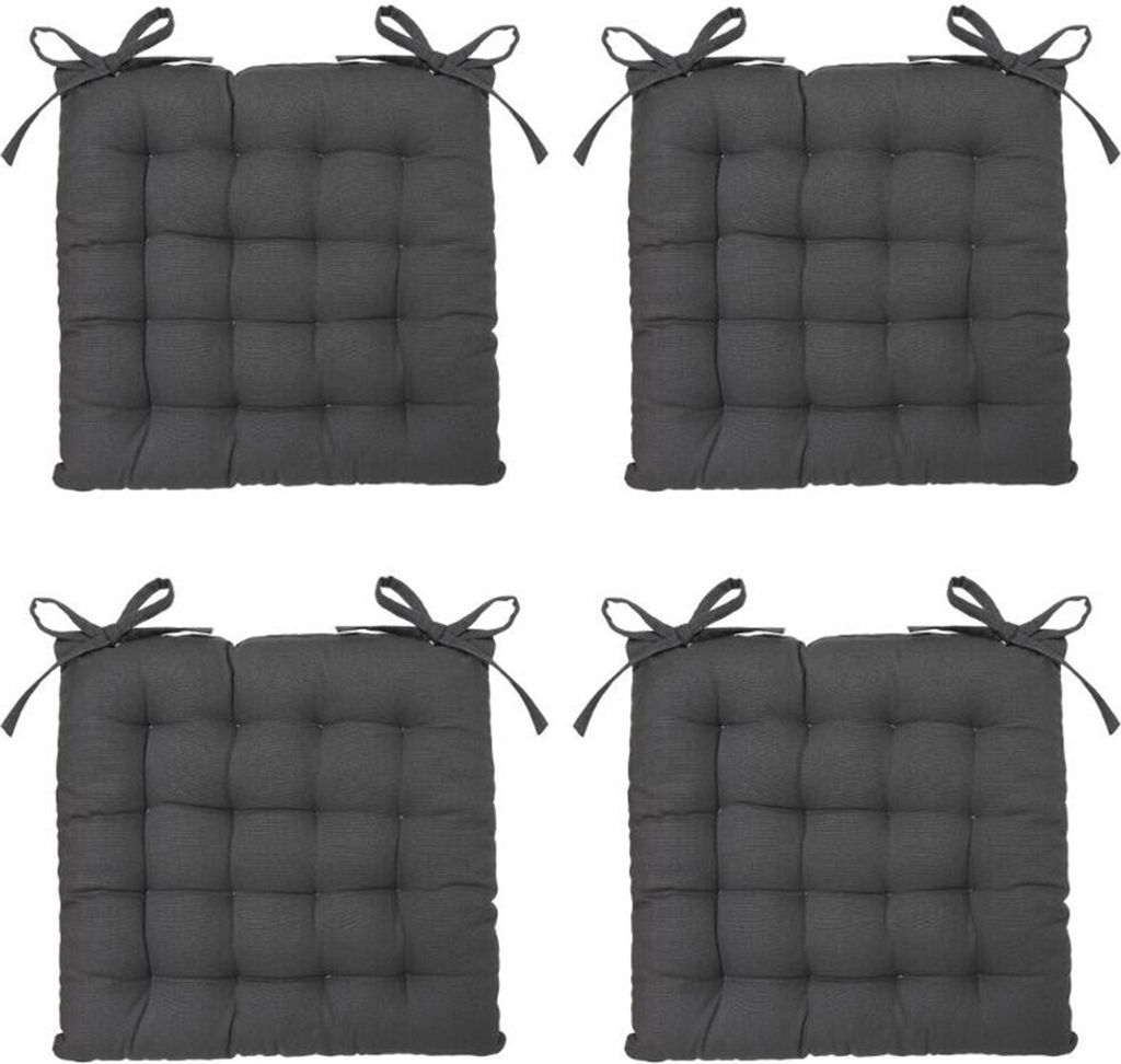 Eazy Living Stuhlkissen Basile Dunkelgrau 38 x 38 cm - 4 Produktbild 