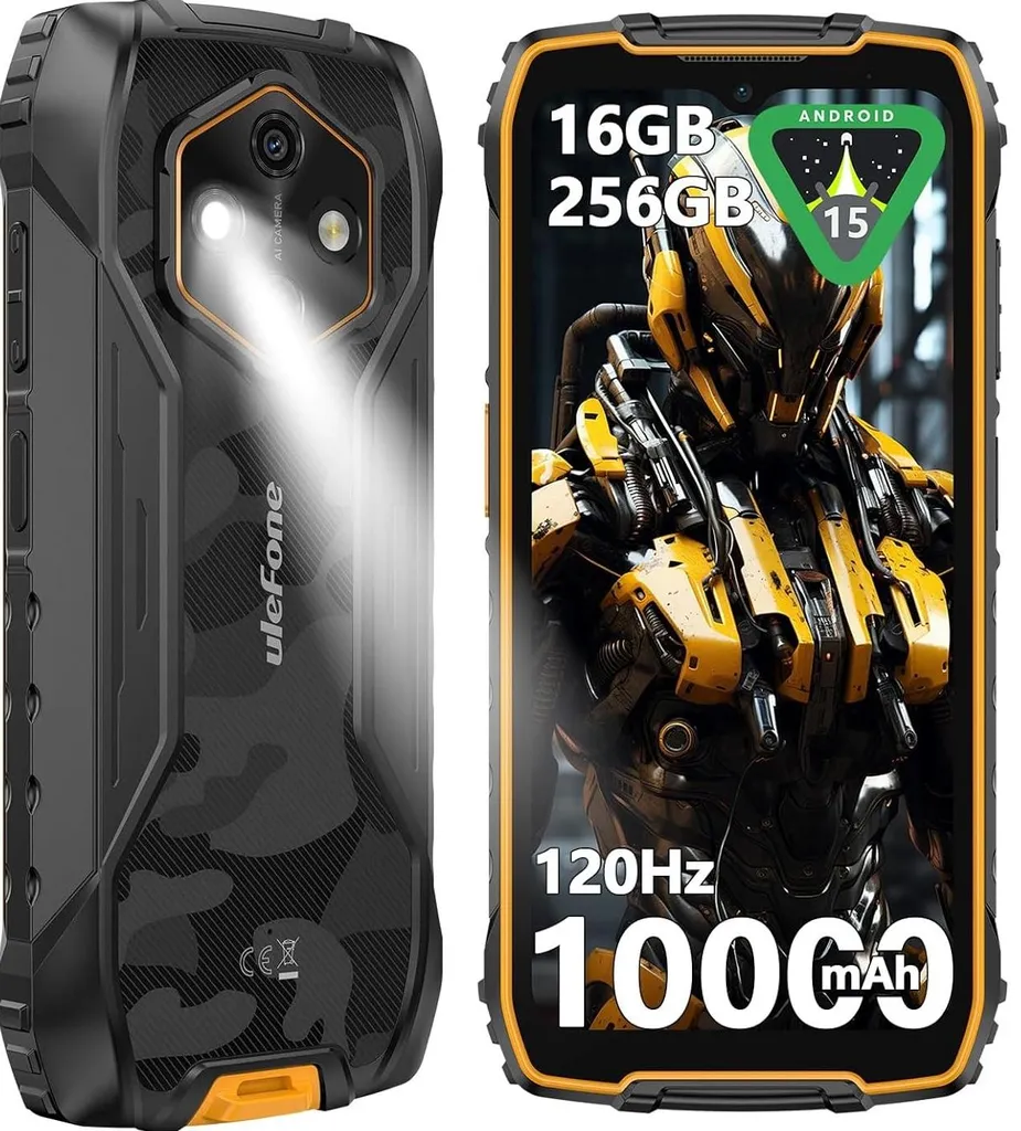 Smartphone Durci Ulefone RugKing 4 Pro 256GB - Android 5G Orange 8Go