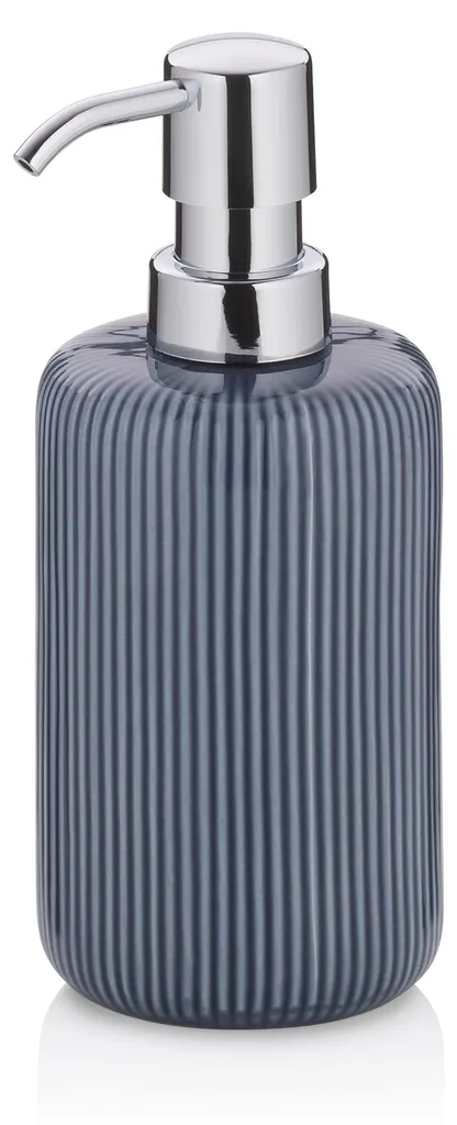 Distributeur de savon AVA 350 ml bleu en céramique à pompe brillante