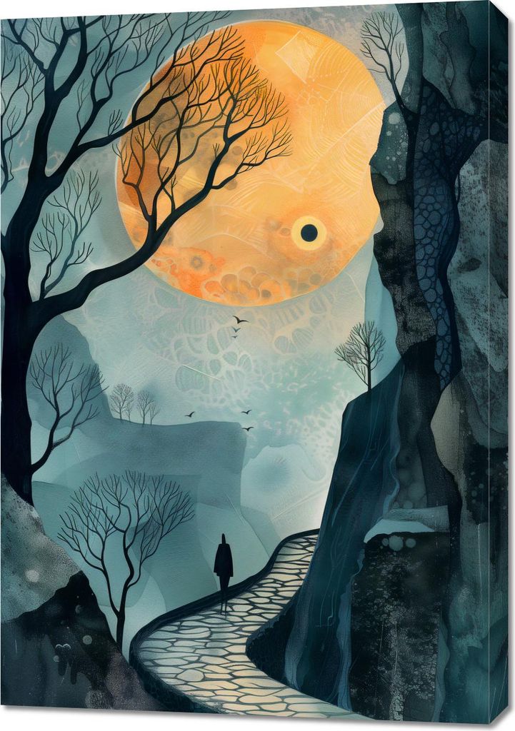 Bild 70x100cm Geheimnis des Weges ohne Ziel