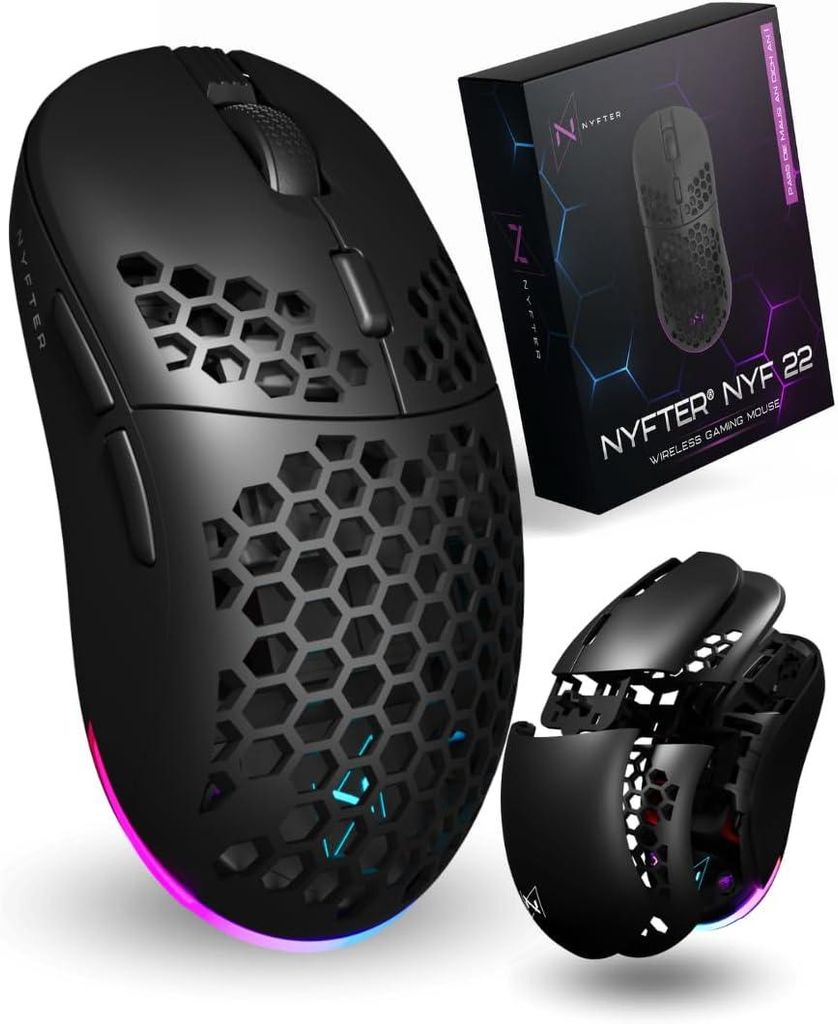 Kabellose Maus,Niedliche Optische Hamsterform Maus, 1200 DPI Rauschunterdrückung Ultra Portable Travel Mouse, 2,4 GHz mit USB Unifying Receiver