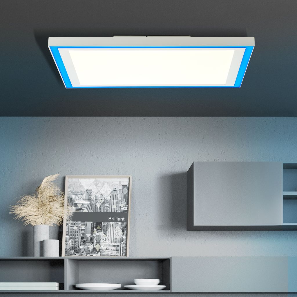 BRILLIANT modernes LED Panel Aufbaupaneel LANETTE | 40x40cm Produktbild 