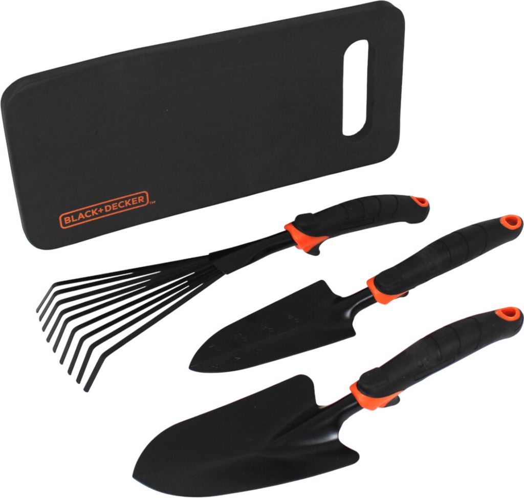 Black + Decker 4-teiliges Gartenwerkzeug Set Schaufel Produktbild 