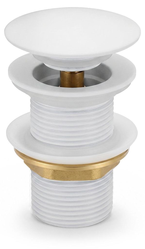 Piletta Click Clack lavabo senza troppo pieno acciaio Immagine del prodotto 