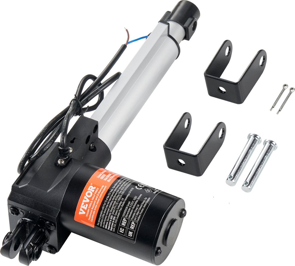 VEVOR 6000N Linear Actuator DC 12V Linearantrieb IP44 Elektrischer Linearmotor 150mm Hublänge Geräuschpegel ≤50dB Elektrische Türöffner 5mm/s...