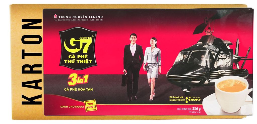 Trung Nguyen Legend G7 Kaffee Ca Phe Hoa Tan Instant Kaffee 3in1 24x336g