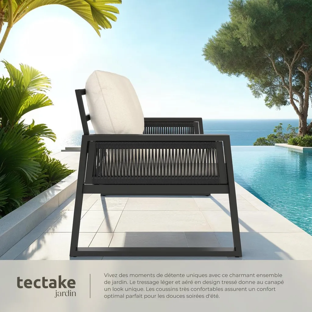 Salon de jardin durable sans entretien Captive en alu anti-corrosion - 4