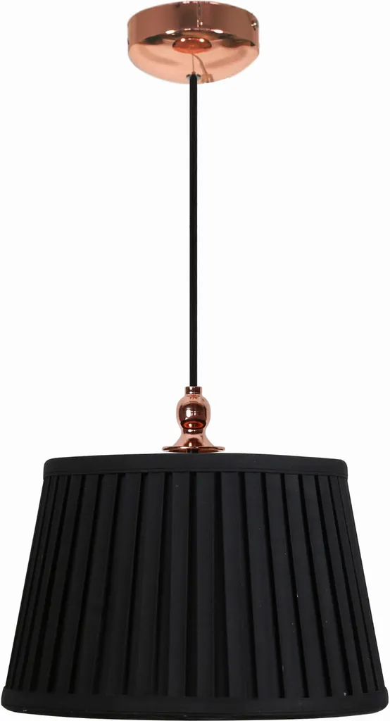Suspension AMORE Cuivrée et Noire Candellux 1xE27 110x30cm Chic