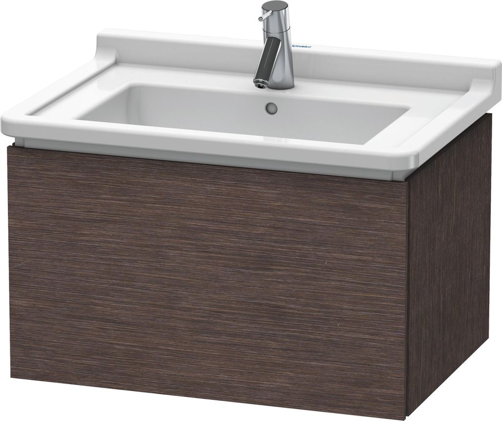 Duravit Waschtischunterbau L-CUBE 469 x 670 x 408 mm eiche dunkel gebürstet