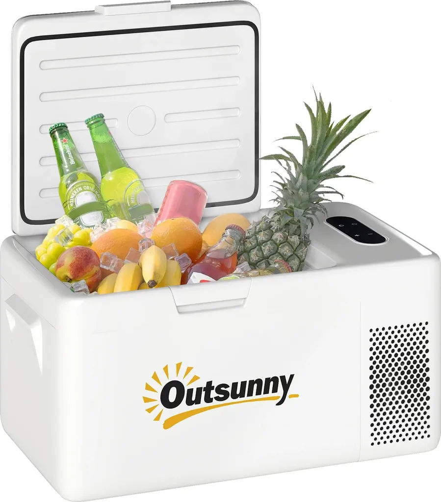 Mini Frigo Blanc 59x32x26cm - Réfrigérateur Portable Prise UE Robuste