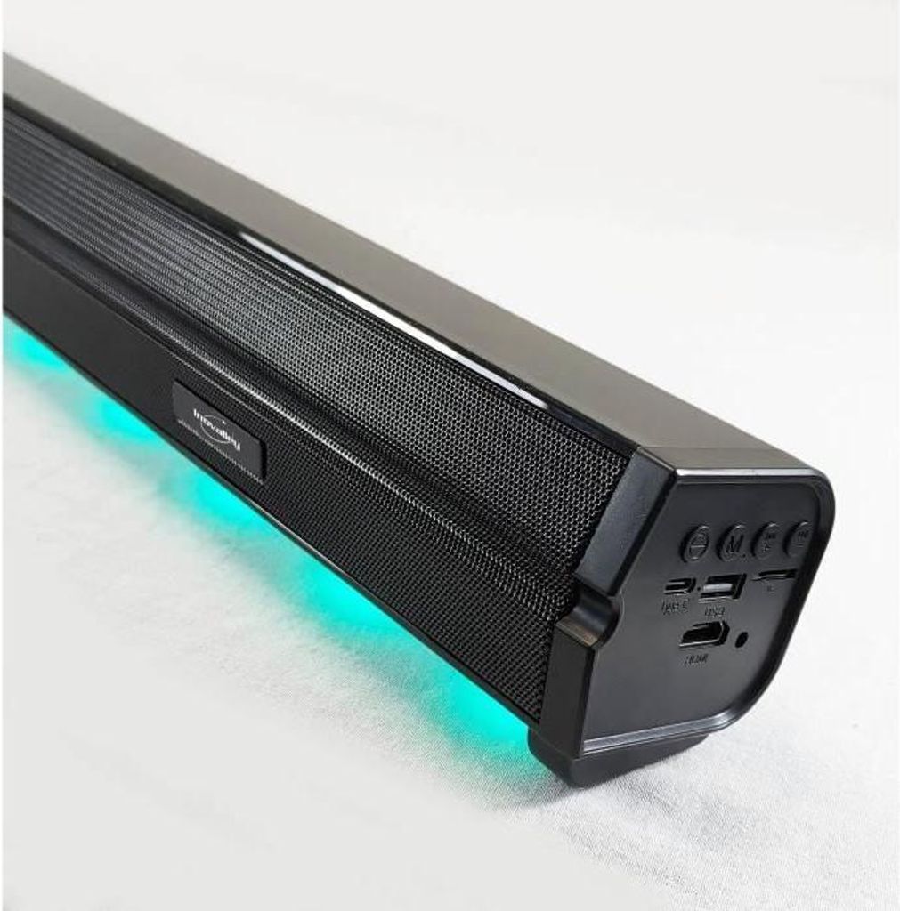 Leichte Soundbar INOVALLEY BS11 60 W LED Bluetooth V5.0 HDMI USB 2.0 Micro SD FM 2400 mAh Akku