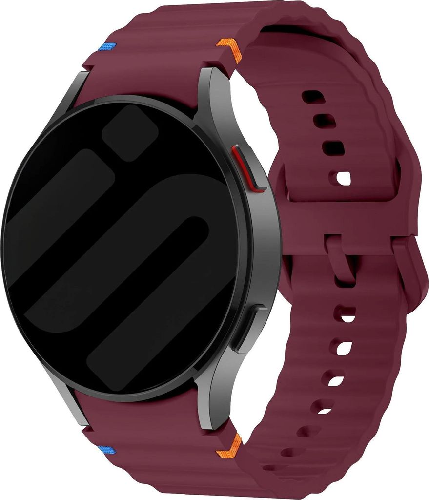 Strap-it Silicone Wave Armband - Geeignet für Samsung Galaxy Watch 7 (40 & 44mm) / Galaxy Watch 6 (Classic) / Galaxy Watch 5 (Pro) / Galaxy Watch ...