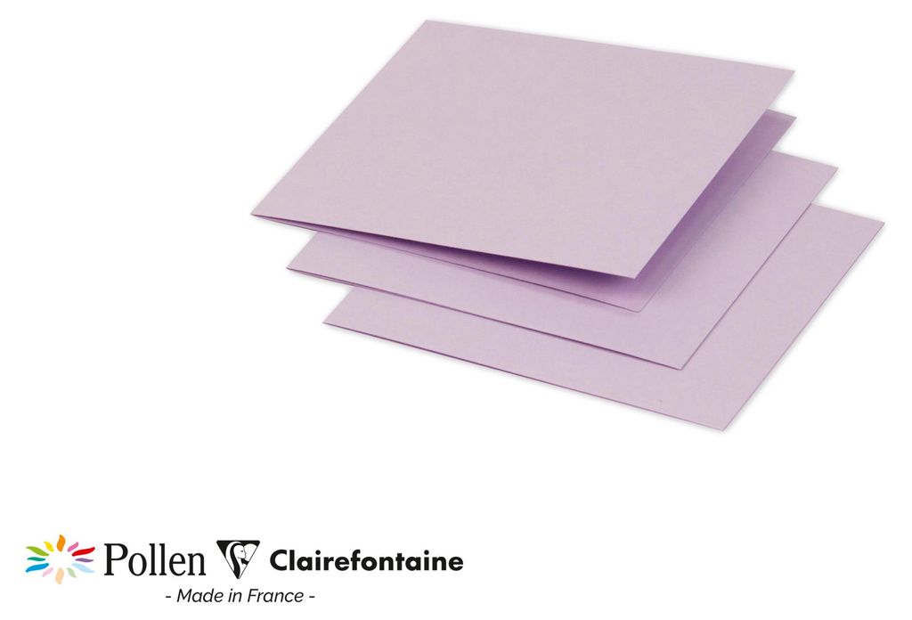 Clairefontaine Doppelk Pollen 116x116 glycinienbl