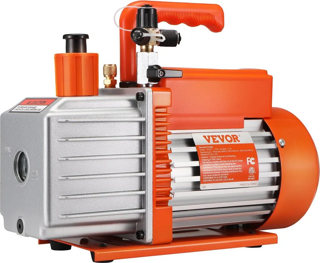 Pompe à vide HVAC 5 CFM bi-étagée avec moteur en cuivre puissant
