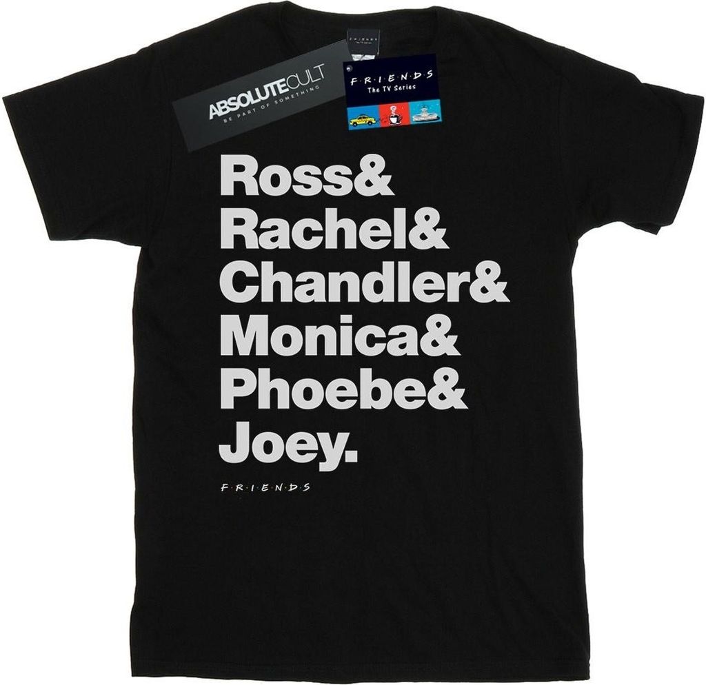 Friends - T-Shirt für Herren BI26003 (5XL) (Schwarz) Produktbild 