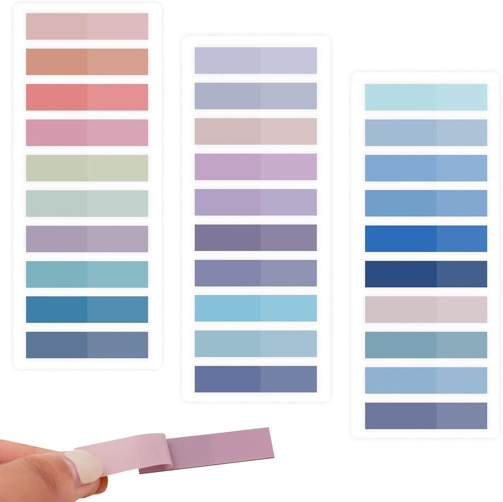 600 Stück Haftstreifen Plastik,Haftnotizen Tabs, Haftmarker, Klebezettel Klein,Tabs Index Tabs Pagemarker,Pagemarker Selbstklebend Pastell Beschre...