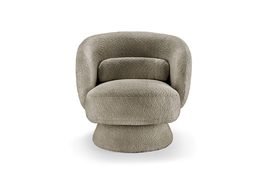 riess-ambiente Drehbarer Design Sessel BOSSA NOVA taupe Produktbild 