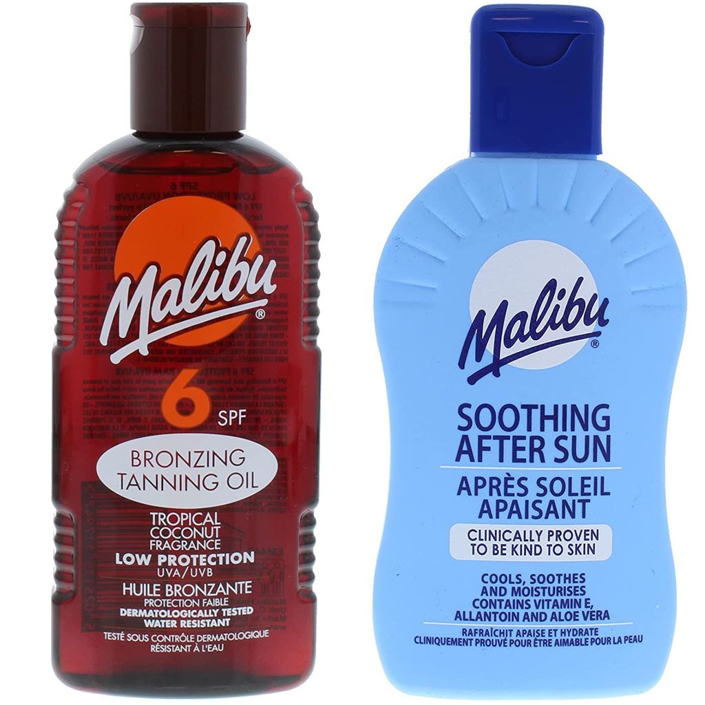 Malibu SPF6 Bräunungsöl 200 ml + After Sun Balsam 200 ml