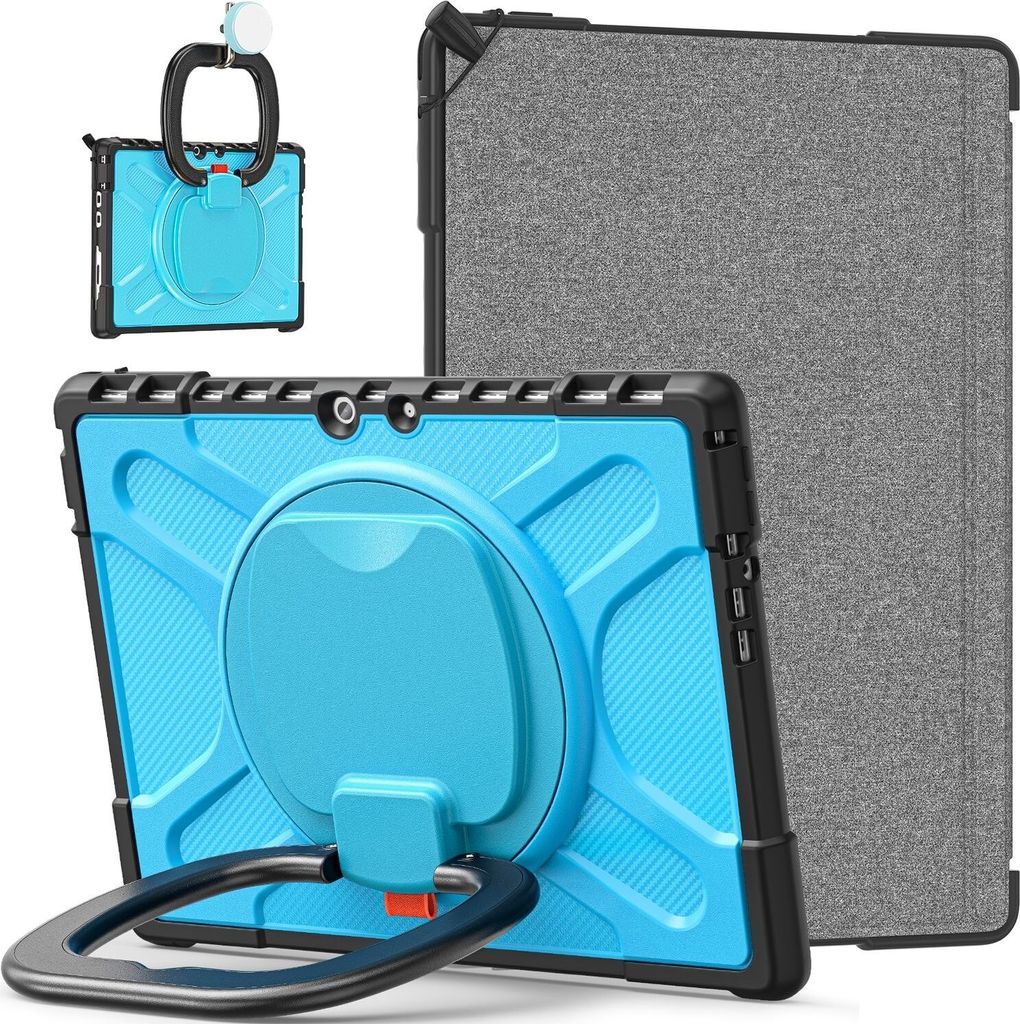 Für Microsoft Surface Pro 8 360 Grad Blau Tablet Tasche Etuis Case Hülle
