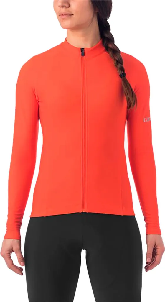 Giro Chrono Thermal Maillot Manches Longues Orange Taille M pour Femme