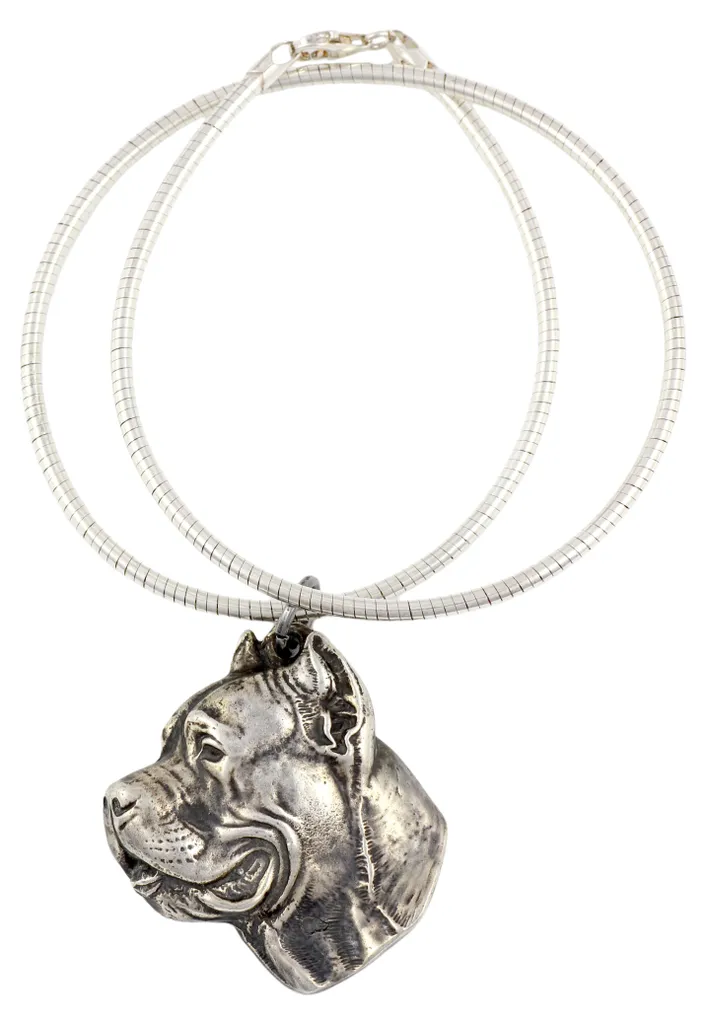 Cane Corso Pendentif Art-Dog en Forme de Vipère, Bijou Unique pour Chien