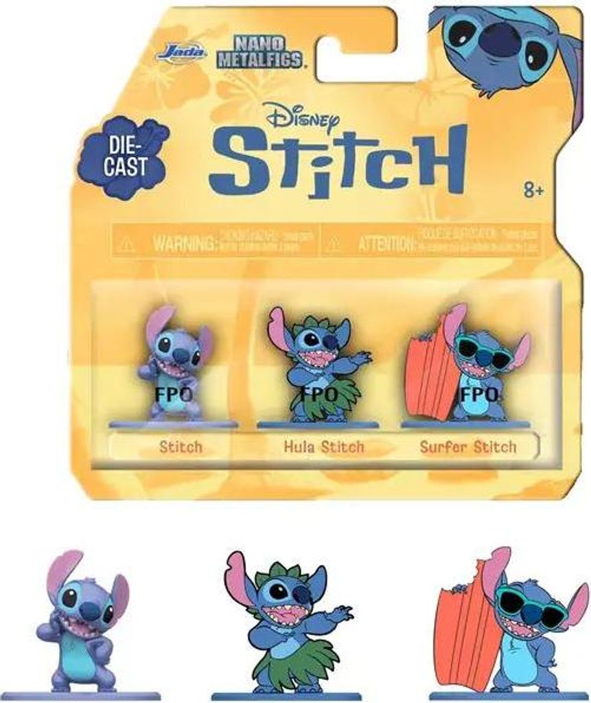 Stitch Nano 3-Pack – Jada Toys Die-Cast Sammelfiguren