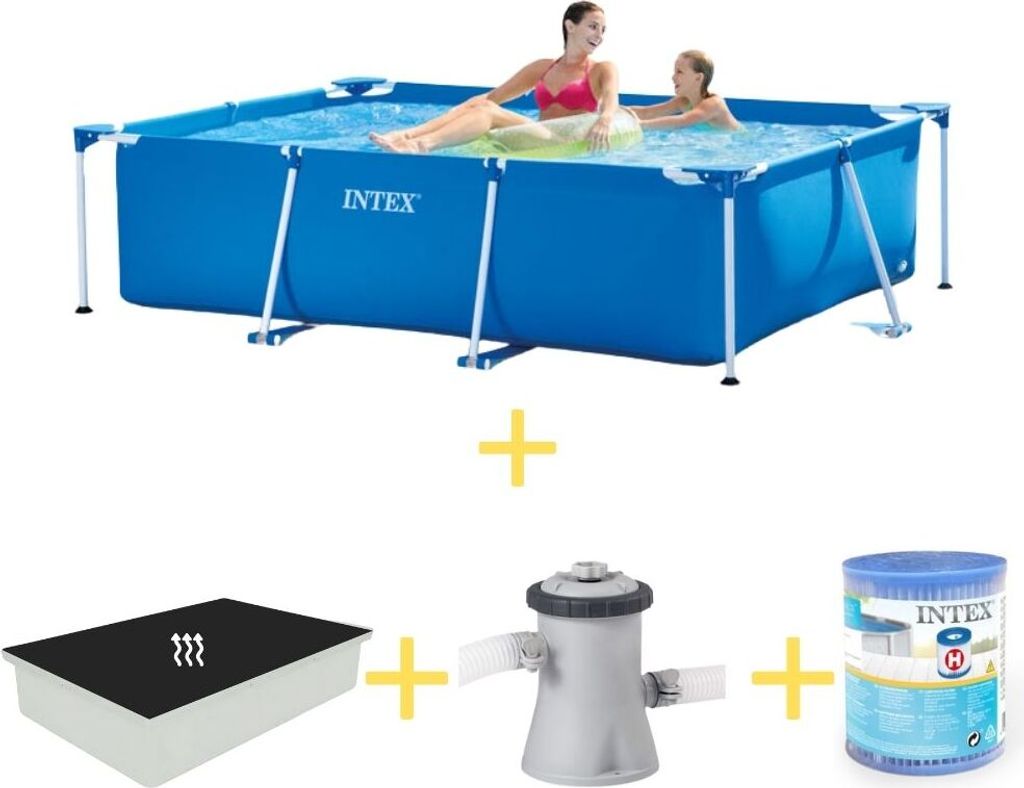 Rámový bazén Intex - 220 x 150 x 60 cm - včetně solární Obrázek produktu