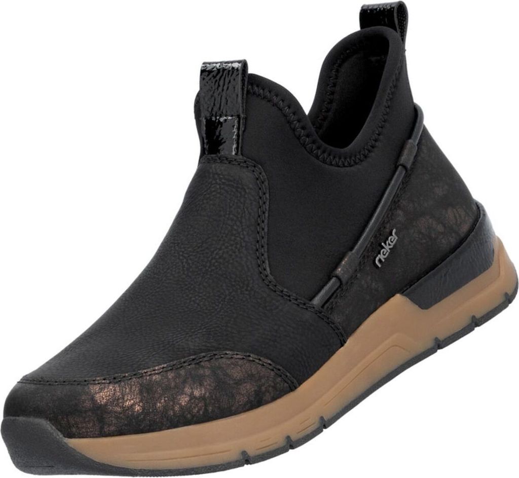 Rieker Sportliche Slipper Damen 31383737303433 Schwarz 40 EU