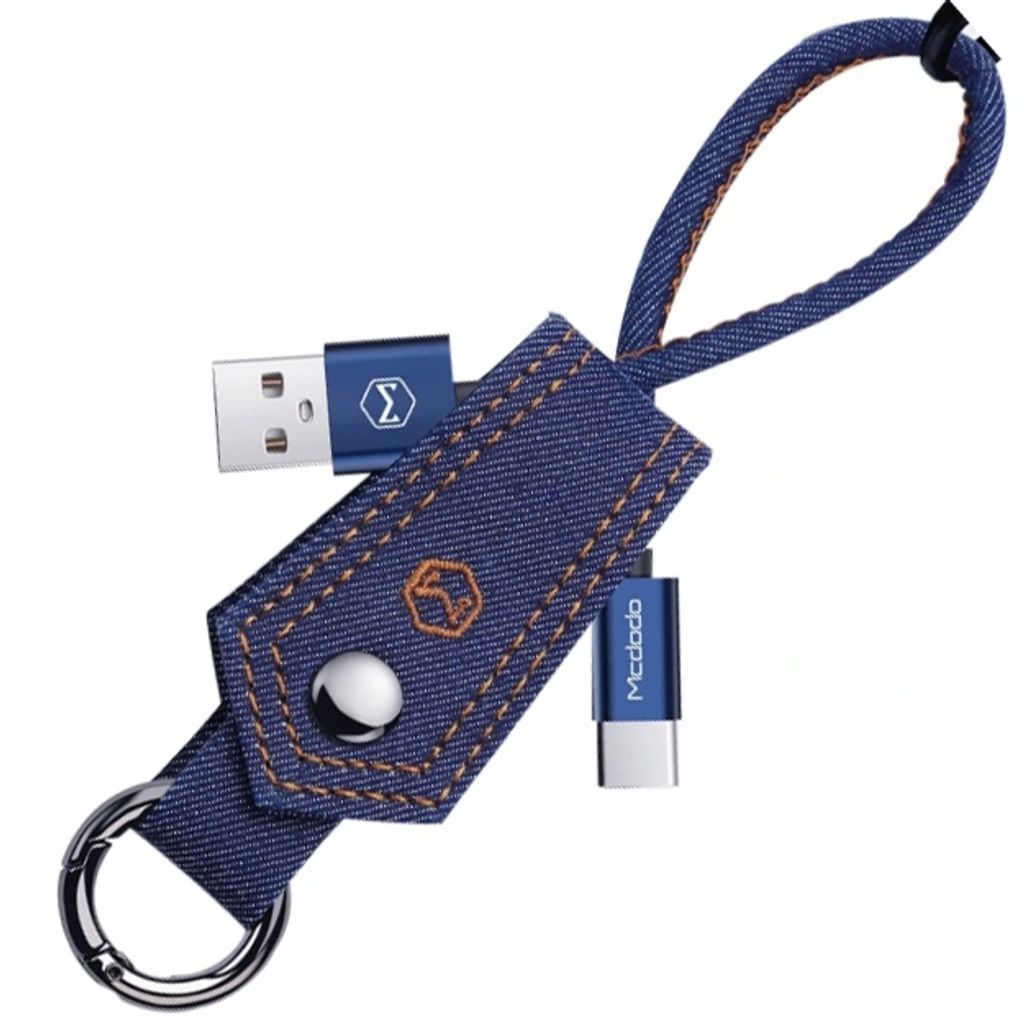 Mcdodo Krótki Kabel Usb-c Brelok Jeans Szybkie Ładowanie Zdjęcie produktu 