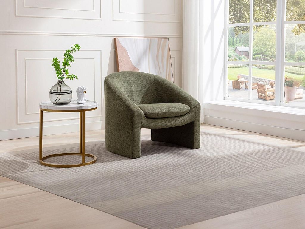 Sessel mit grüner Polsterung - OSSANA