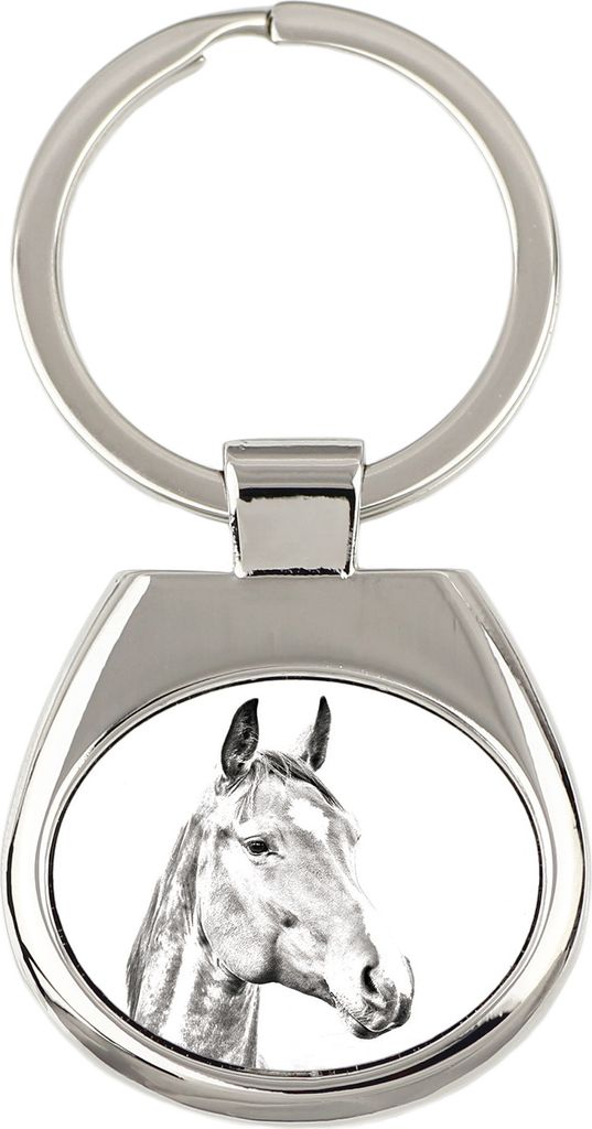 Amerikanisches Warmblut - Schlüsselanhänger mit Pferd, Anhänger mit Aufdruck, personalisierter Anhänger der Marke Art-Dog
