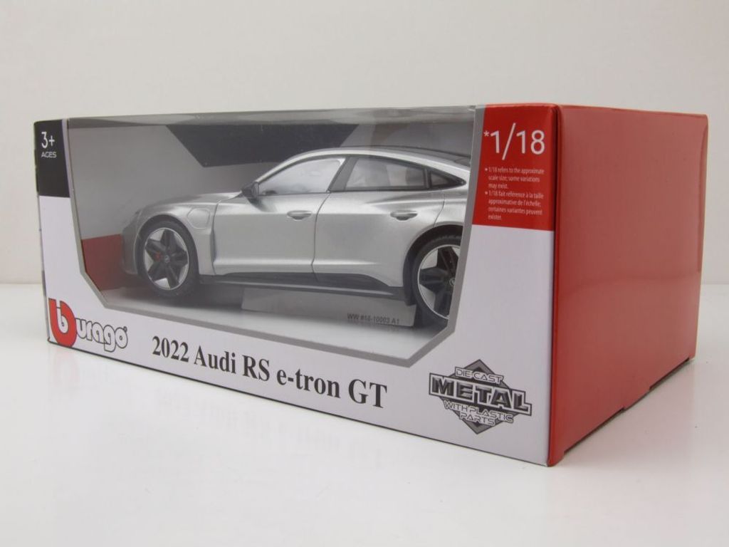 Audi RS e-tron GT strieborná 1:18 BBURAGO Obrázok produktu 18