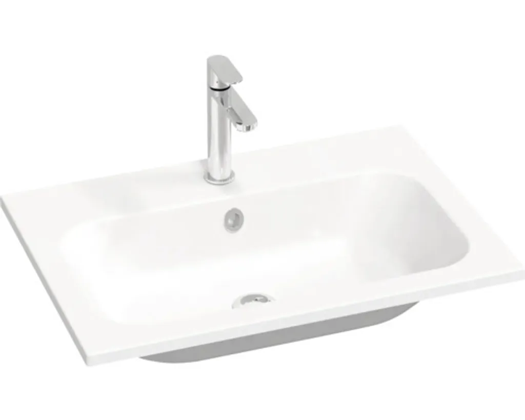 Vasque à poser en marbre blanc RAVAK Chrome 70 cm pour salle de bain