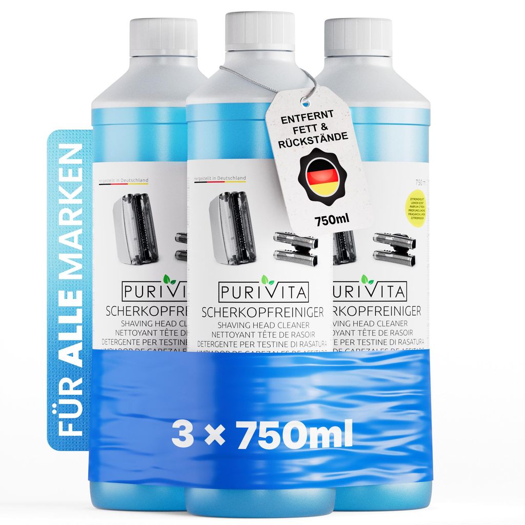 PURIVITA® Scherkopfreiniger Nachfüllflüssigkeit für Produktbild 