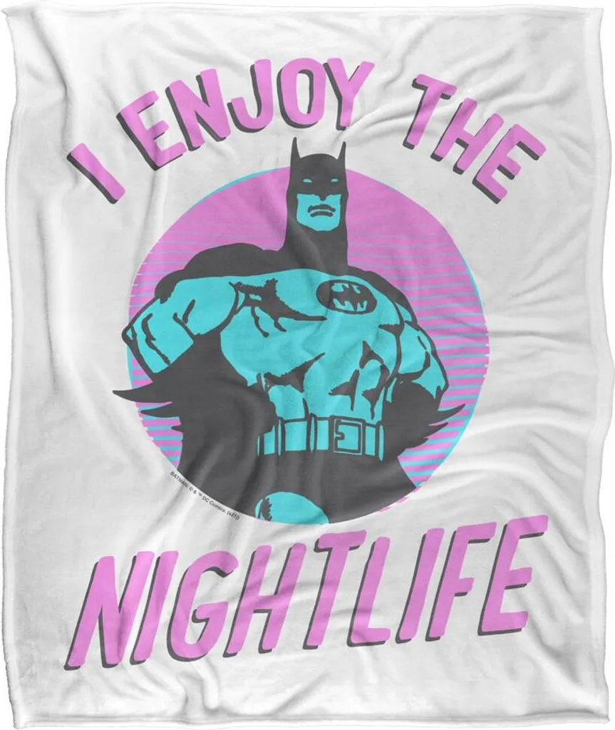 Couverture Batman Nightlife TV18815 Ultra Douce au Design Coloré Unique