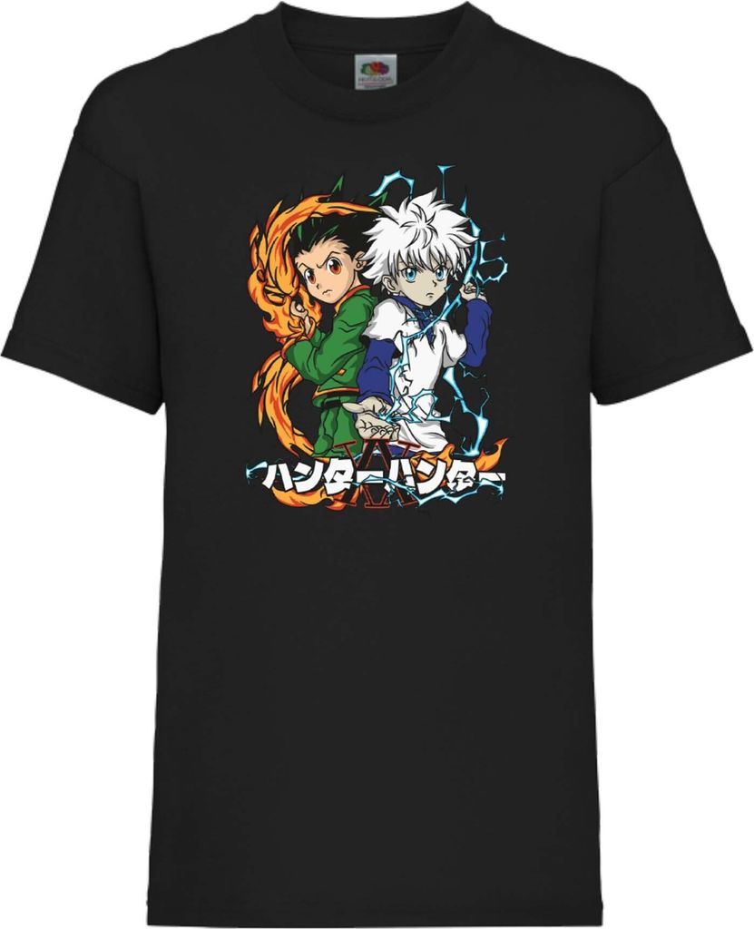 Kinder T-Shirt Hunter manga X anime Hunter Gon Freecss Freecss, 9-11 Jahr - 140 / Schwarz