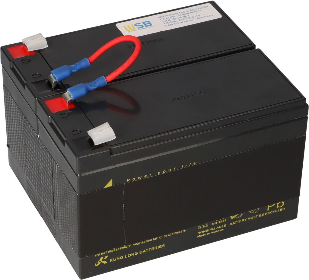 Akku kompatibel APC Back UPS RS 1200 1500 ersetzt RBC109