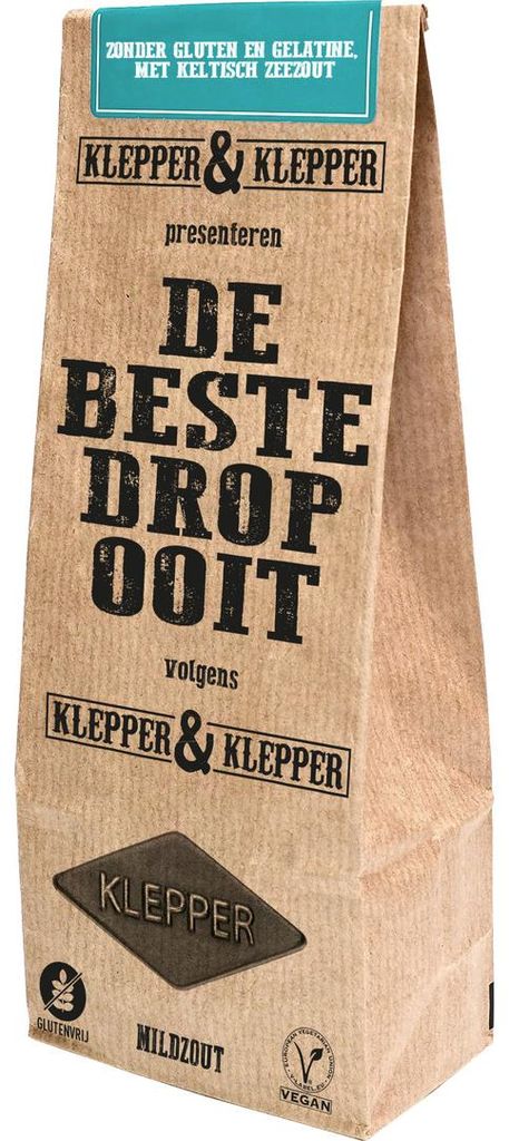 Klepper&Klepper De Beste Drop Ooit Mildzout (200 gr) Productafbeelding 