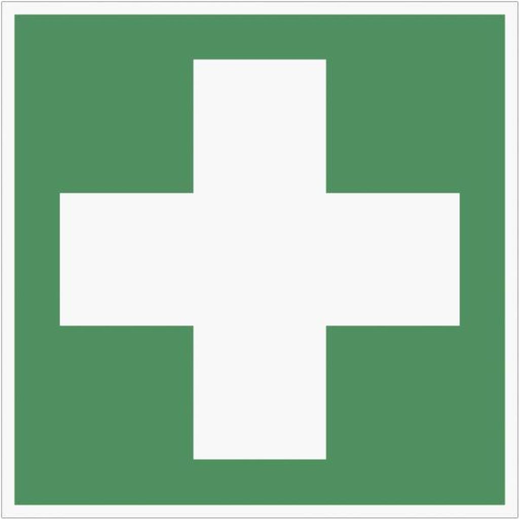 Dreifke® Aufkleber Erste Hilfe, ISO 7010, Folie, 100x100 mm Produktbild 