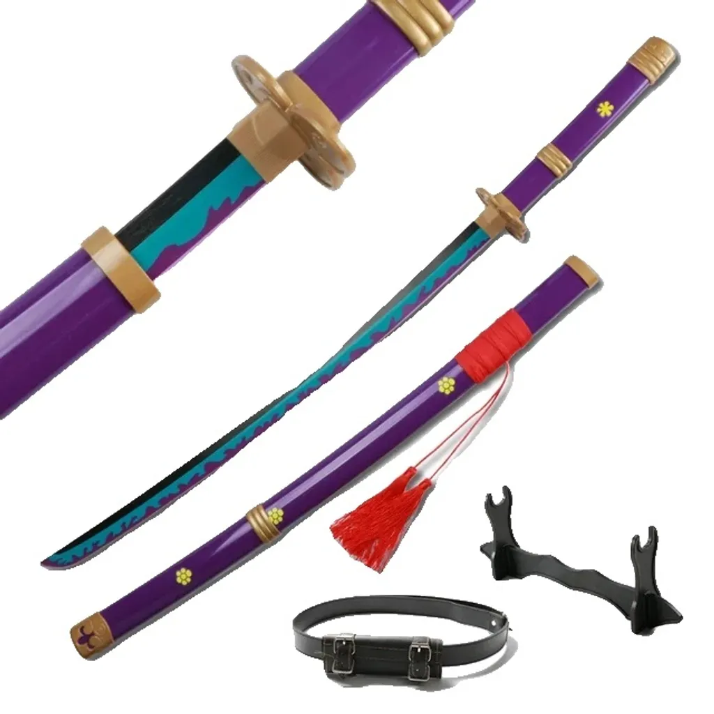 Katana de collection Enma Purple - Épée de Zoro One Piece forgée main