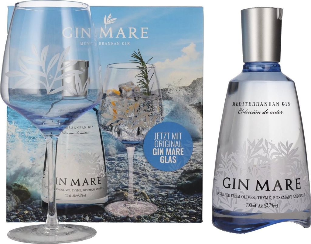 Gin Mare Mediterranean Gin 42,7% Vol. 0,7l in Geschenkbox Produktbild 