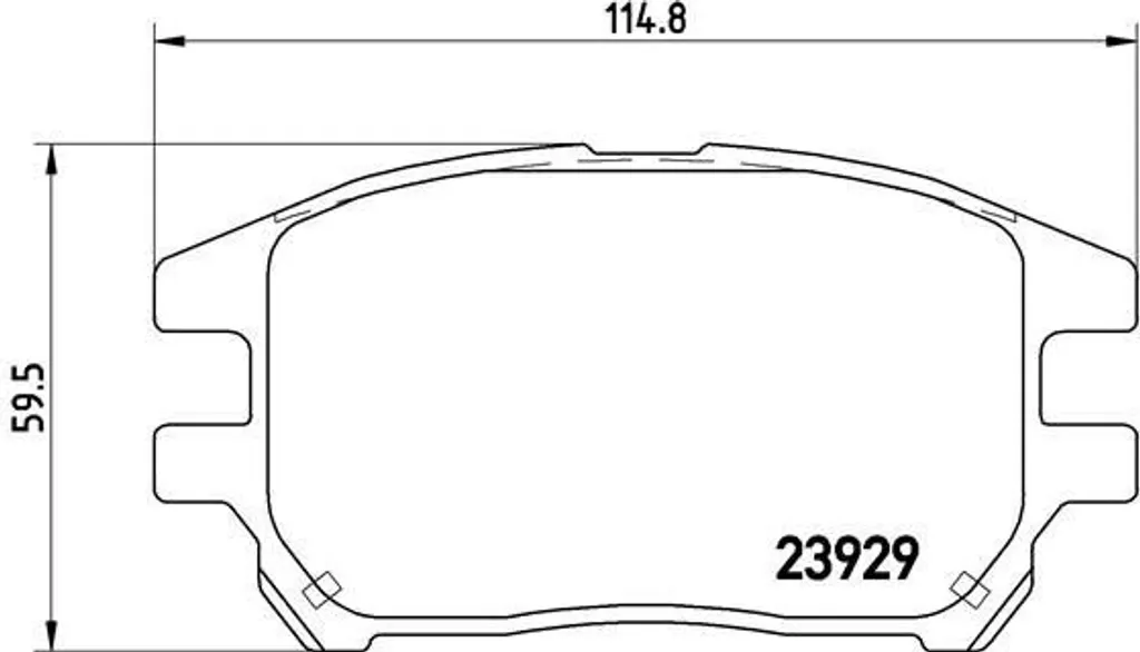 Plaquettes de frein céramique Brembo P56050 pour RX MCU15 de Lexus