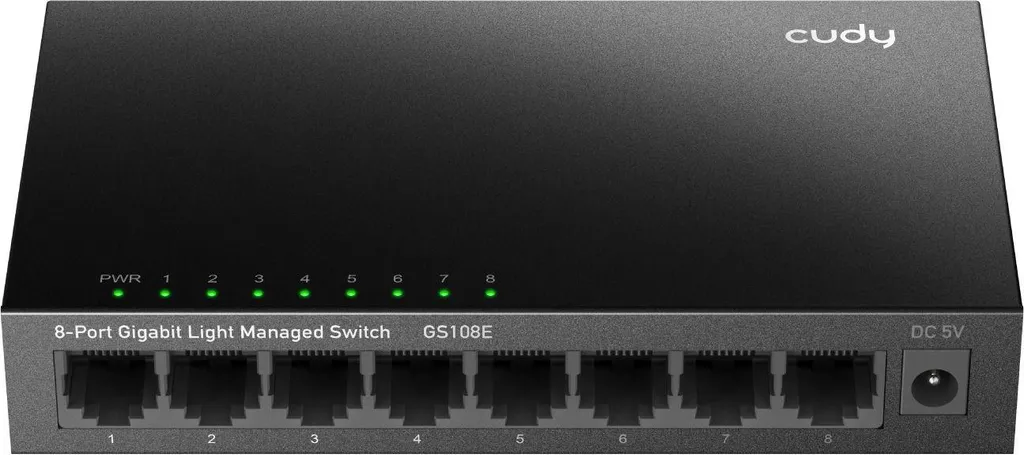 Switch Smart 8 Ports Cudy GS108E avec VLAN et Gestion de Trafic QoS