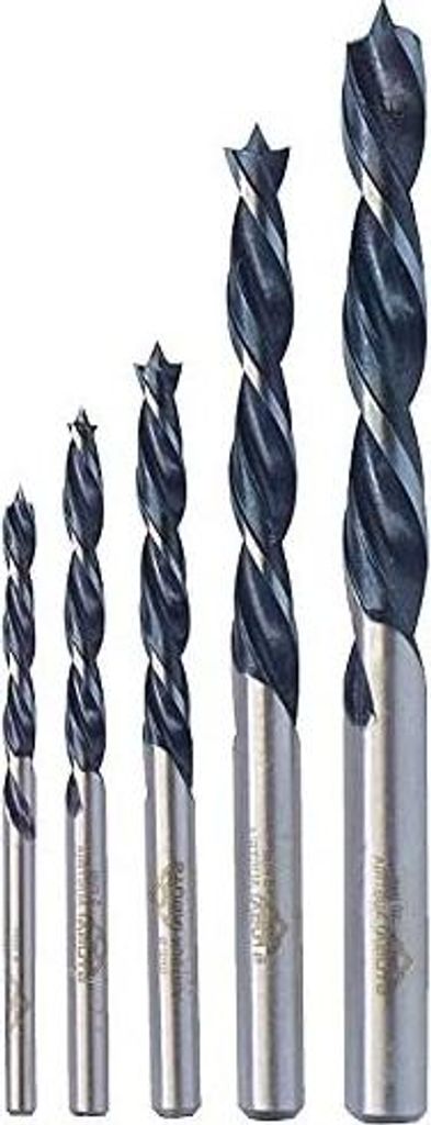 STUBAI Holzspiralbohr.Satz 4,5,6,8,10mm 5-tlg