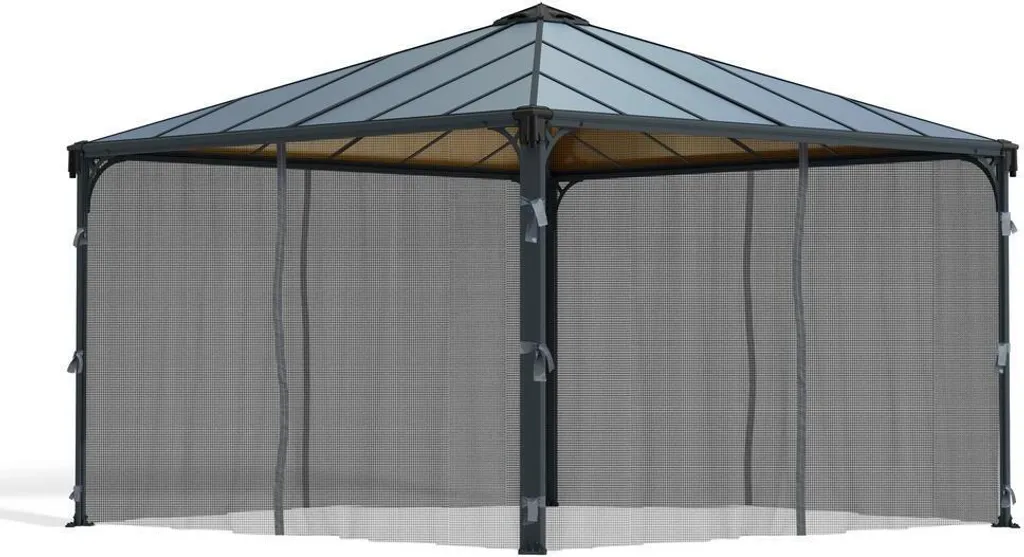 Kit Moustiquaire de Pavillon de Jardin Palermo 4300 Gris Anthracite