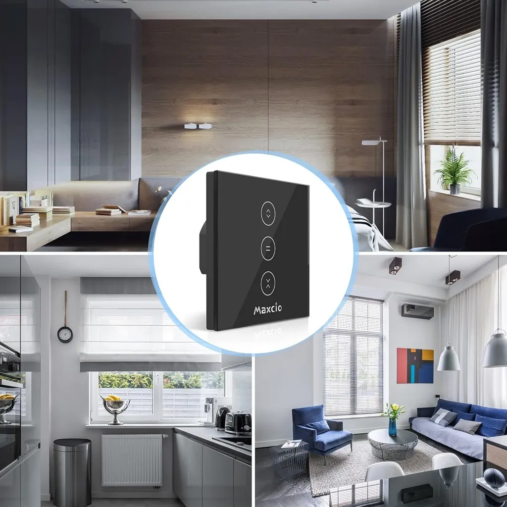 Interrupteur Volet Roulant WiFi 10A Maxcio - Programmable et Tactile - 7