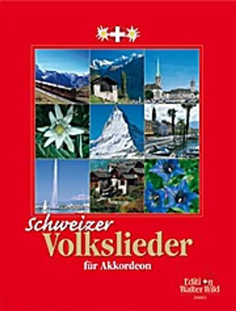 Livre Schweizer Volkslieder avec Paroles et Musique du Folklore Suisse