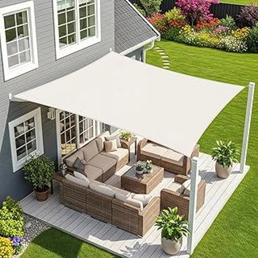 Sunnylaxx Vela Crema 3x4 m | Crea la tua Oasi di Relax Estiva