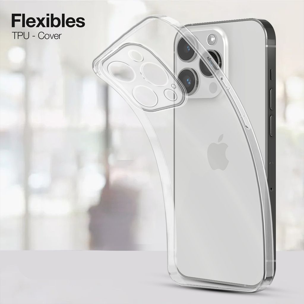 Slim Cover für Apple iPhone 15 Pro Hülle Transparent Produktbild 