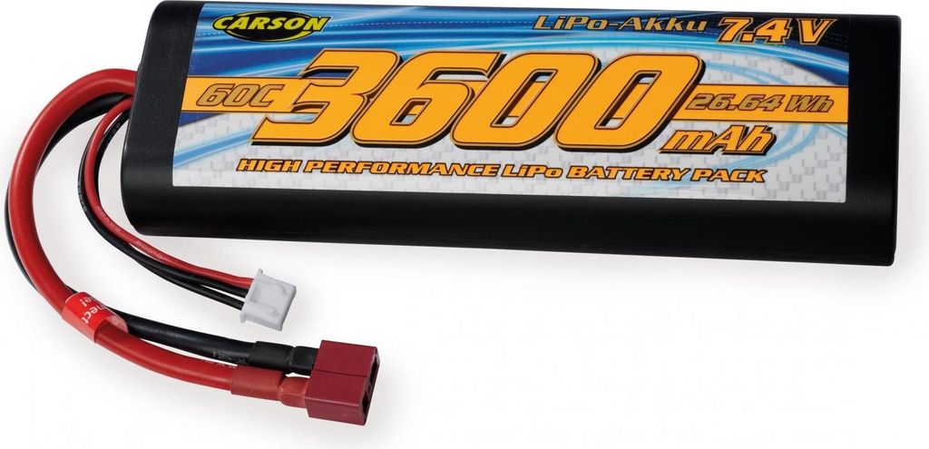 7,4V/3600mAh 60C LiPO Ra.Akku T-Pl. HC R Produktbild 